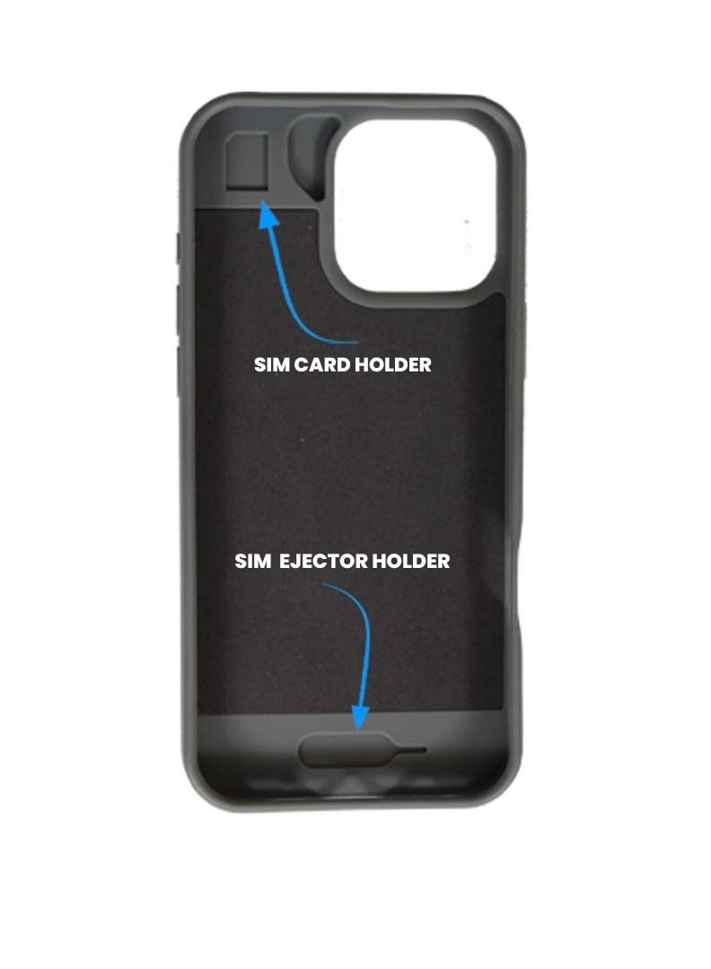 Yezler iPhone 16 Pro Compatible Shockproof Case Premium Silicone Protection Anti Scratch Cover with Soft Touch Back Slim Lightweight Design Built in SIM Ejector Slot Wireless Charging Support Durable Stylish- Blue - Image 2