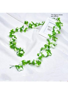 Generic 10Pcs Artificial flower rose vine wall decoration flower vine White  - Image 1