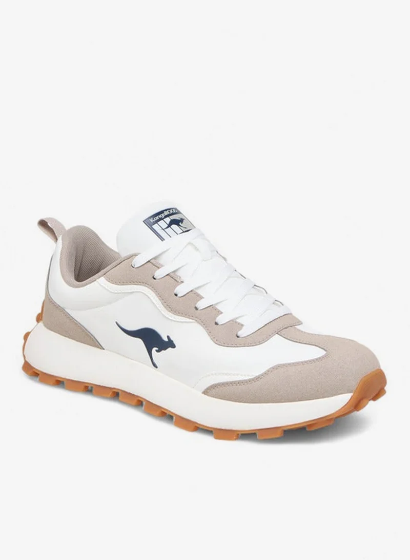 kangaROOS Men's Panelled Sneakers with Lace-Up Closure