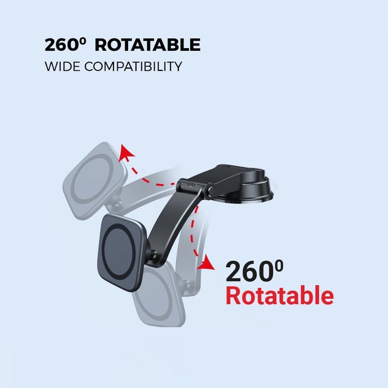 Trands HO5523 Magnetic Smartphone Car Mount Holder - Image 4