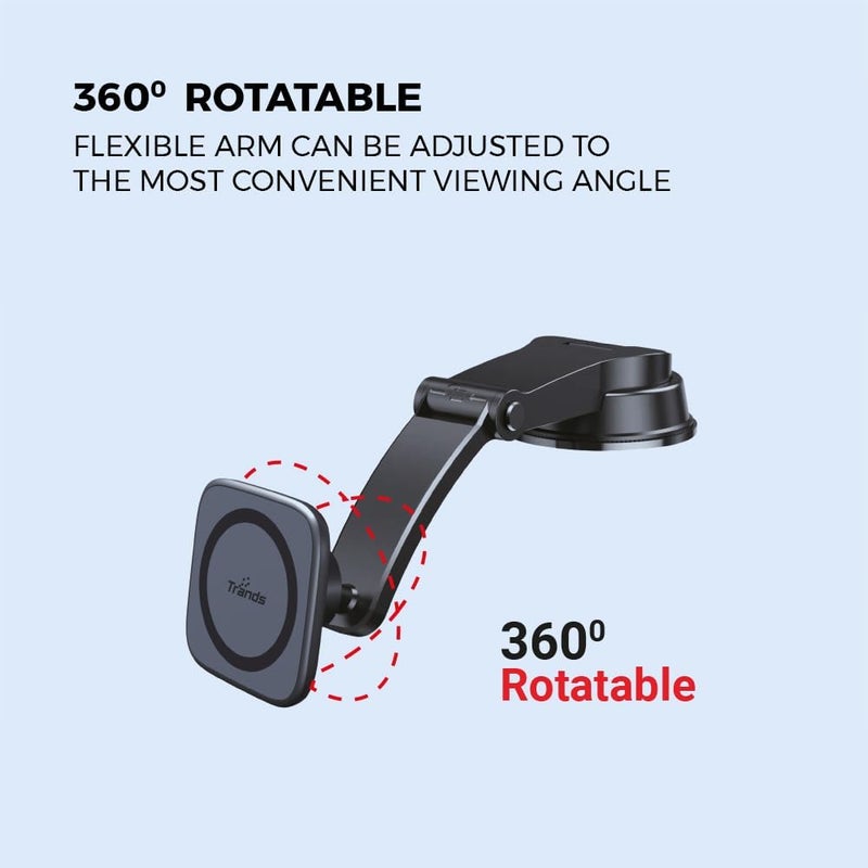 Trands HO5523 Magnetic Smartphone Car Mount Holder - Image 5