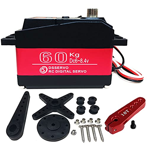 ANNIMOS 60KG Digital Servo 8.4V High Voltage Stainless Steel Gear Large Torque High Speed Waterproof 1/5 Baja Servos 270 Degrees - Image 1