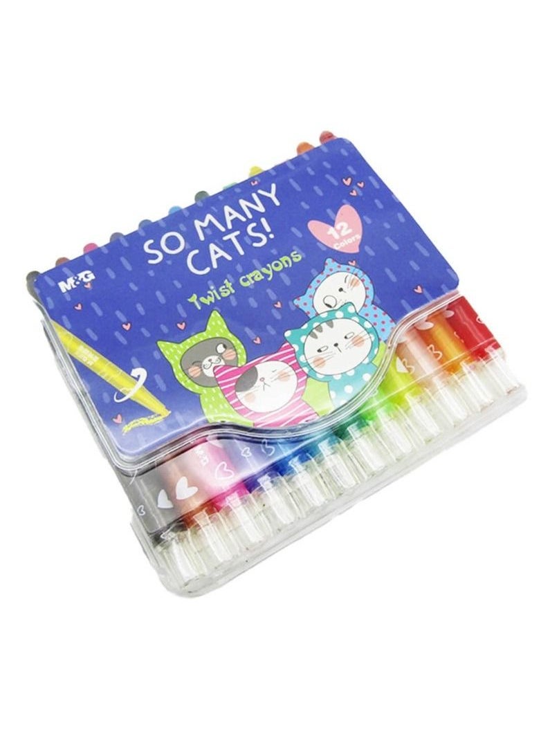 M&G - Twistable Wax Crayon 12 Colors - Image 1