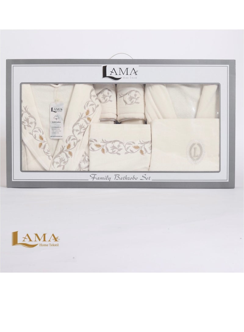 منزل لمى منسوجات طقم روب حمام أثينا كبلز - Image 3