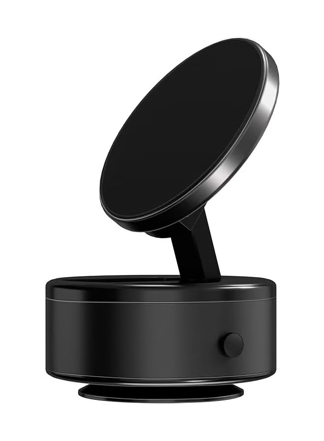 S-TOP Magnetic Suction Phone Holder for Car, Mirror, Gym - Foldable Magnetic Car Cell Phone Holder - Compatible with Metal and Glass Surface (black) - Image 1