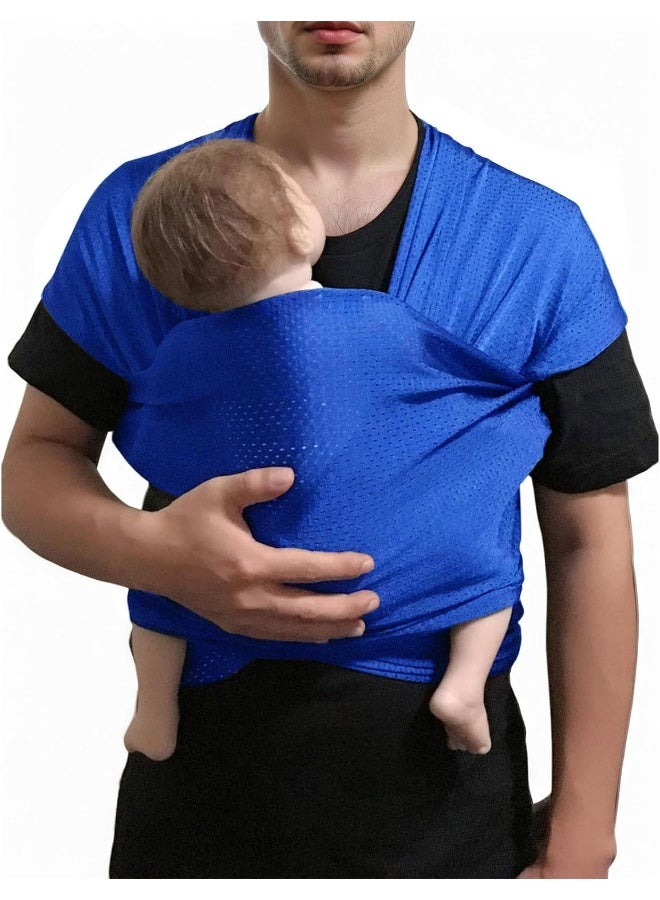 Vlokup (Navy Blue) - Baby Wrap Sling Carrier for Newborn, Infant, Toddler, Child - Image 1