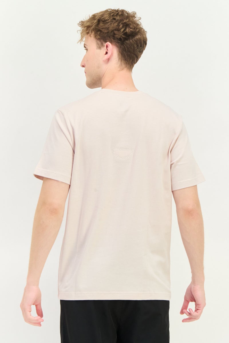 Adidas Men Sportswear Fit Short Sleeves Outdoor T-Shirt, Pink - Image 2