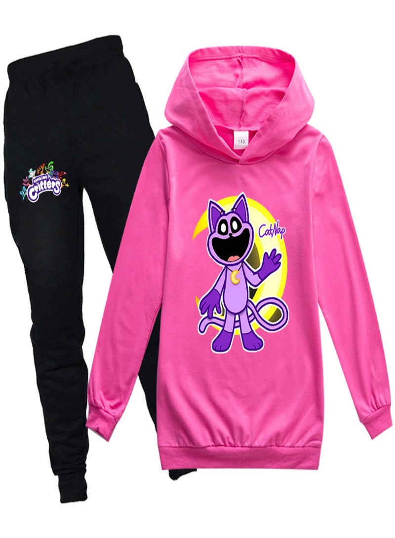 smiling critters Unisex long Sleeve Stylish Top hoodie cotton sweatshirts for Boys Girls Kid Children - Image 1