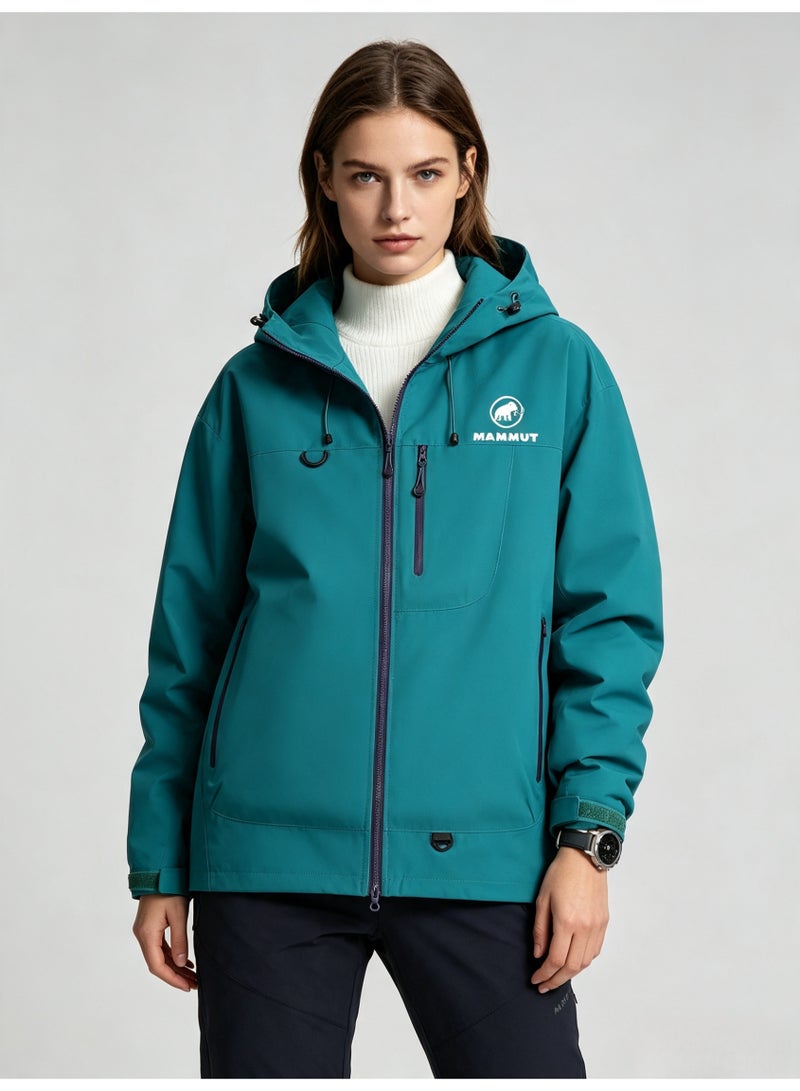 Mammut outdoor jacket for men and women windproof waterproof hooded mountaineering jacket - Image 1