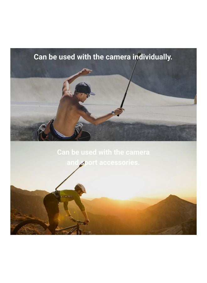 عصا تصوير ذاتي محمولة أسود/ رمادي - Image 3