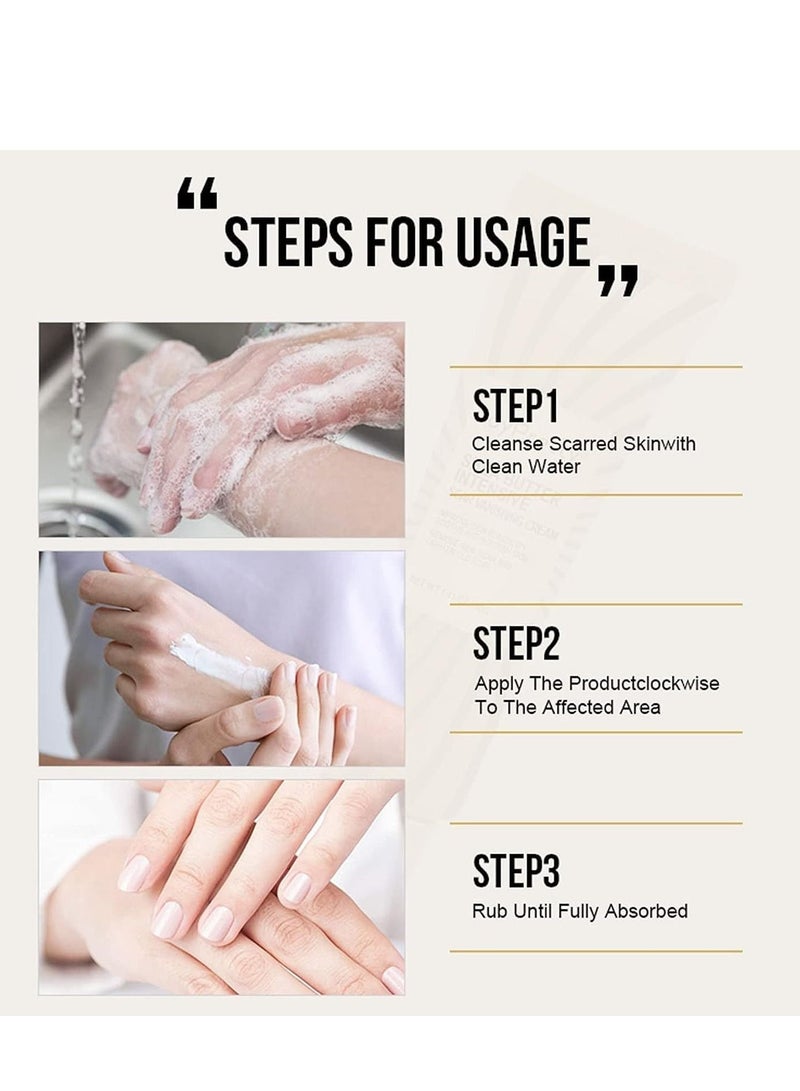 كريم الندبات كريم إزالة الندبات مناسب لتسريع شفاء الجروح والحروق والندبات غني بالمغذيات لإصلاح ألياف الكولاجين المرنة التالفة وإزالة الندبات - Image 3