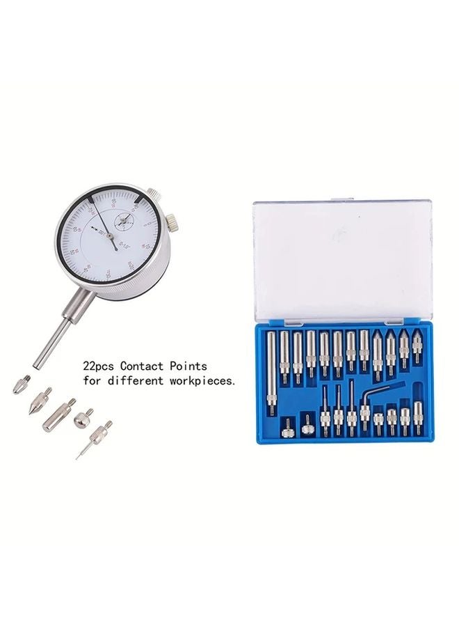 22 Pcs Metric Thread Set 1 Inch Tachometer Dial With White Face In Blue Box - Image 1
