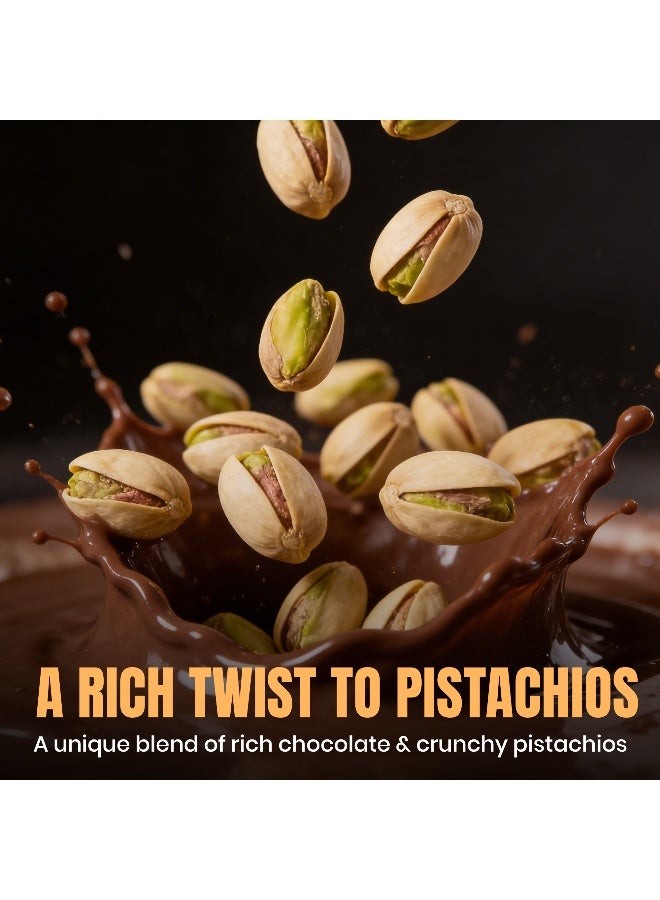 Karish Pistachio Milk Chocolate Dragee 50g – Crunchy Sweet Nut Snack – Made in UAE – Premium Pistachio Coated in Milk Chocolate - Image 4
