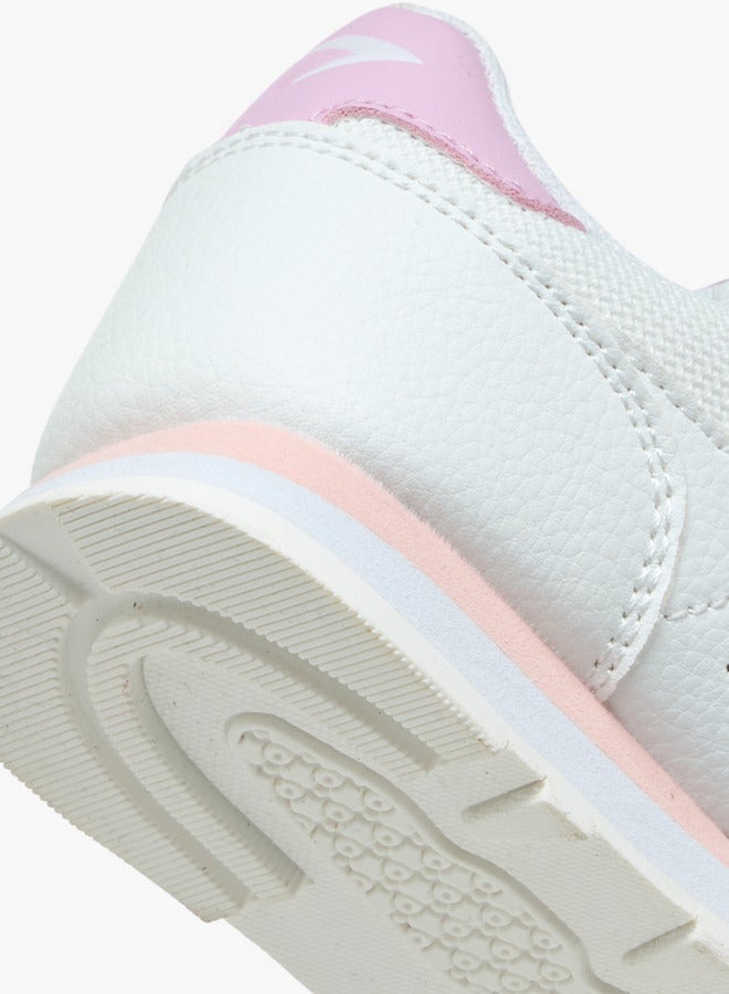 Dash Panelled Sneakers with Hook and Loop Closure - Image 5