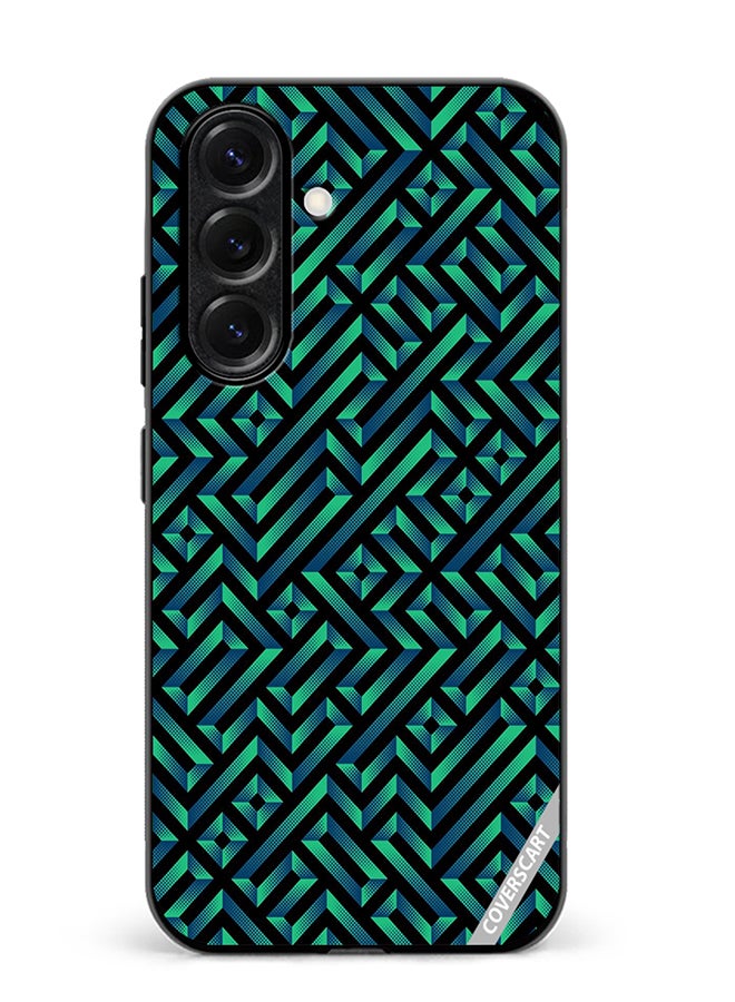VR CREATIVE Protective Case Cover For Samsung Galaxy S25 Plus Geometric Pattern Design Multicolour