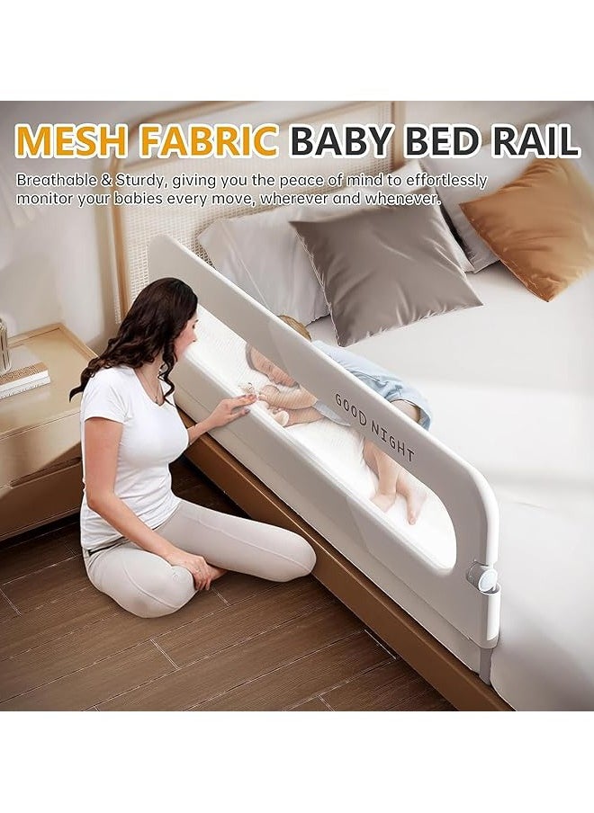 Arabest Toddler Bed Rails for Crib, Foldable Bed Rail for Toddlers, Portable Baby Bed Rails Guard Bumper for Baby Kids, Safe Bed Side Rail for Twin, Queen, King, Full Size Beds (180cm)  - Image 5