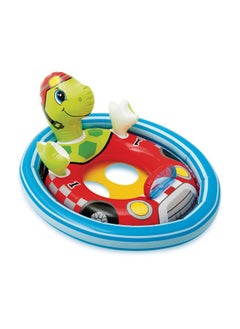 INTEX 59570NP-See-Me-Sit Rider Inflatable Pool Float 76x58cm/30"x23", Turtle  - Image 1