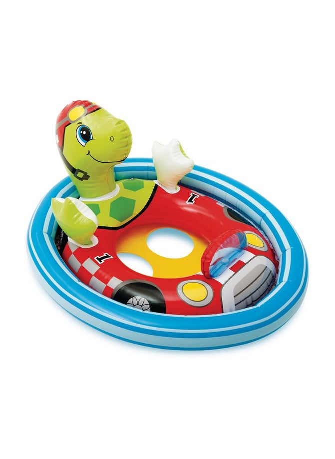 INTEX 59570NP-See-Me-Sit Rider Inflatable Pool Float 76x58cm/30"x23", Turtle  - Image 1