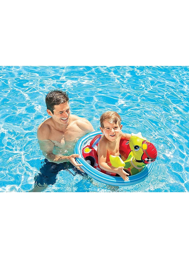 INTEX 59570NP-See-Me-Sit Rider Inflatable Pool Float 76x58cm/30"x23", Turtle - Image 3