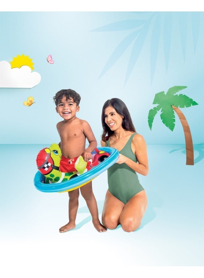INTEX 59570NP-See-Me-Sit Rider Inflatable Pool Float 76x58cm/30"x23", Turtle - Image 4