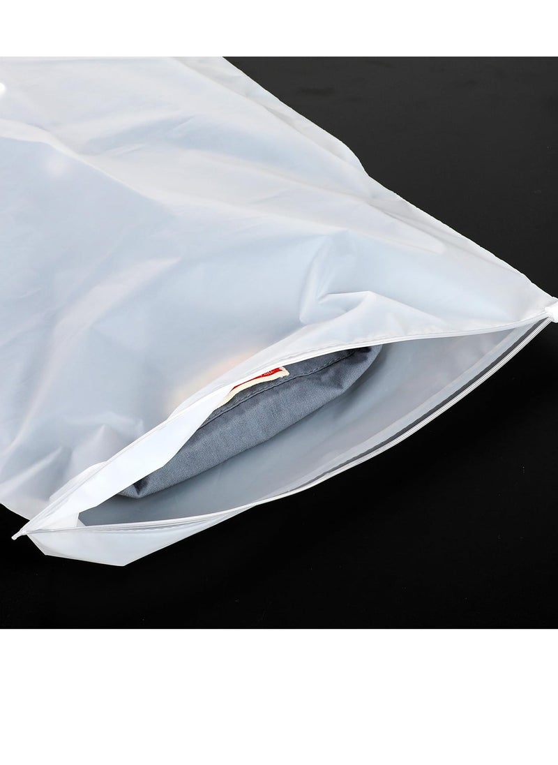 20 Pcs Frosted Clothes Packaging Bags for Shipping Clothes Bags Space Saving Large Plastic Zip Lock Bag Resealable Frosted Packing Bag Travel Storage Bags for Clothing Shoes, No Odor 30x40cm - Image 2