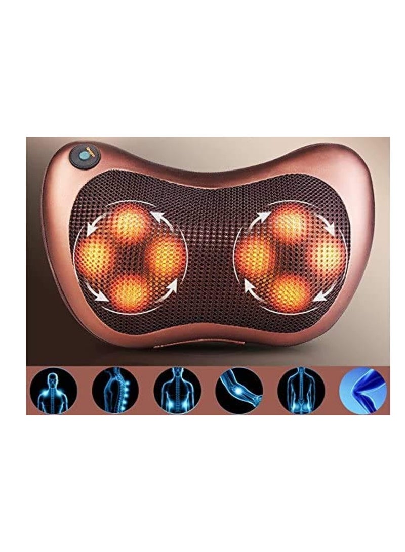 إلترازون Neck Massage Pillow And Shoulders, Adomen, Legs Back Massager Relaxation By 8 Head With Magnet Vibrator Electric Heating Kneading Therapy - Image 2