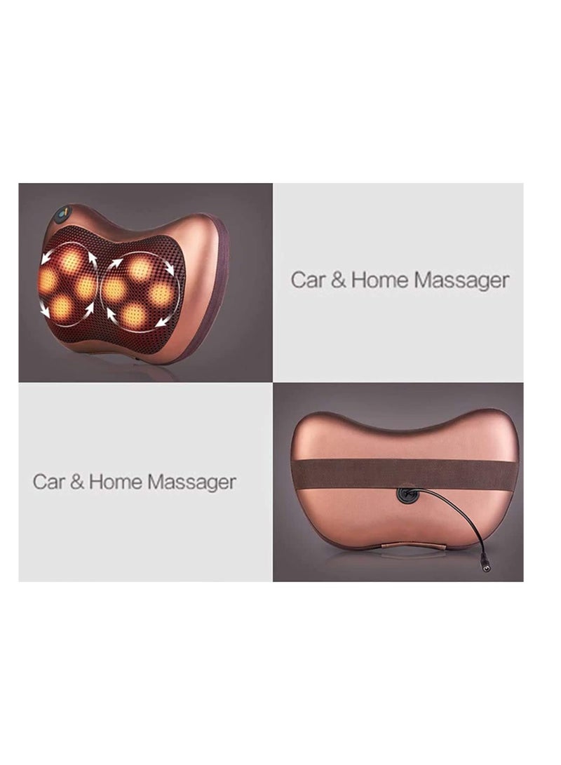 إلترازون Neck Massage Pillow And Shoulders, Adomen, Legs Back Massager Relaxation By 8 Head With Magnet Vibrator Electric Heating Kneading Therapy - Image 4