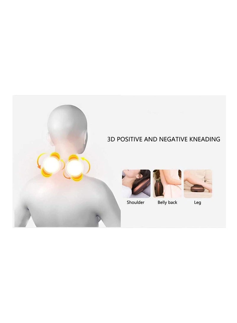 إلترازون Neck Massage Pillow And Shoulders, Adomen, Legs Back Massager Relaxation By 8 Head With Magnet Vibrator Electric Heating Kneading Therapy - Image 3