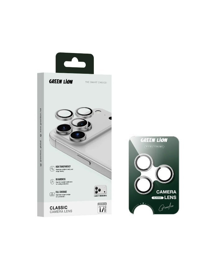 جرين ليون عدسة كاميرا كلاسيكية لهاتف iPhone 17 Pro/ Pro Max/ جودة تصوير أفضل/ عدسة سهلة التركيب - تيتانيوم رمادي - Image 1