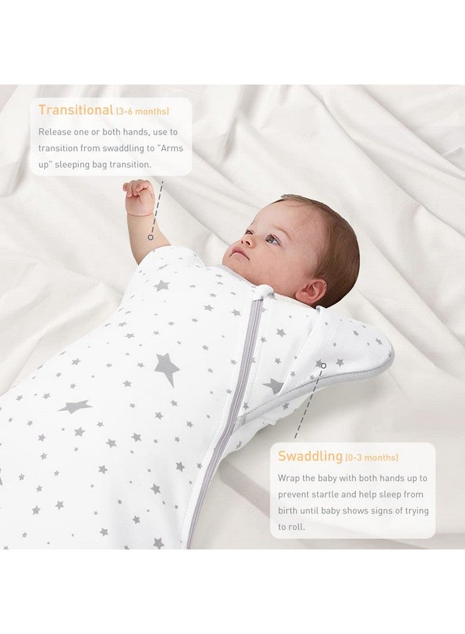 Knirose 3-Way Wearable Swaddle Blankets Sleep Sacks with Arms Up, Hands Up Sleeping Sack Easy Diaper Changing Sleeping Bag for Baby Boy Girl Newborns Transitions to Arms-Free Calms Startle Reflex - Image 4
