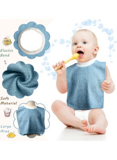 Foaincore 6 Pcs Pullover Baby Bibs Cotton Terry Toddler Bibs Absorbent Infant Bibs for Feeding and Drooling Towel Slip on Bib  - Image 4