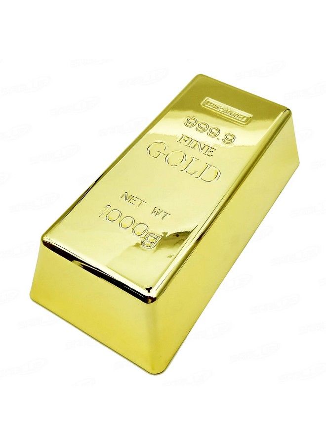 SABLUE Replica Gold Bar Fake Brick Bullion Plastic Business Card Case Holders Box Storage Novelty Gift Joke Decorative Prop Movie Prop Stage Pirate Party Favors Supplies Treasure Hunt Game Bullion(L)  - Image 3
