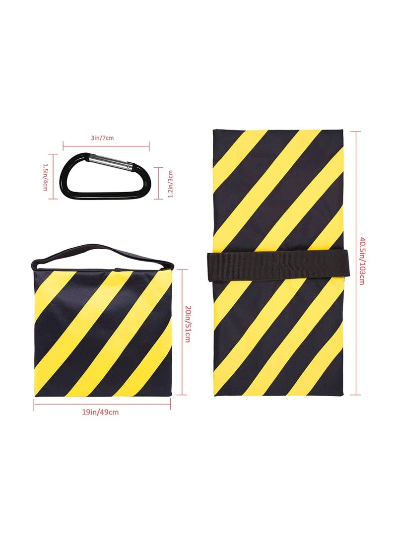 Coopic COOPIC Extra Large Size 40.5inch / 103cm Set of Four Black/Yellow Heavy Duty Sand Bag  Photography Studio Video Stage Film Sandbag Saddlebag for Light Stands Boom Arms Tripods  - Image 2