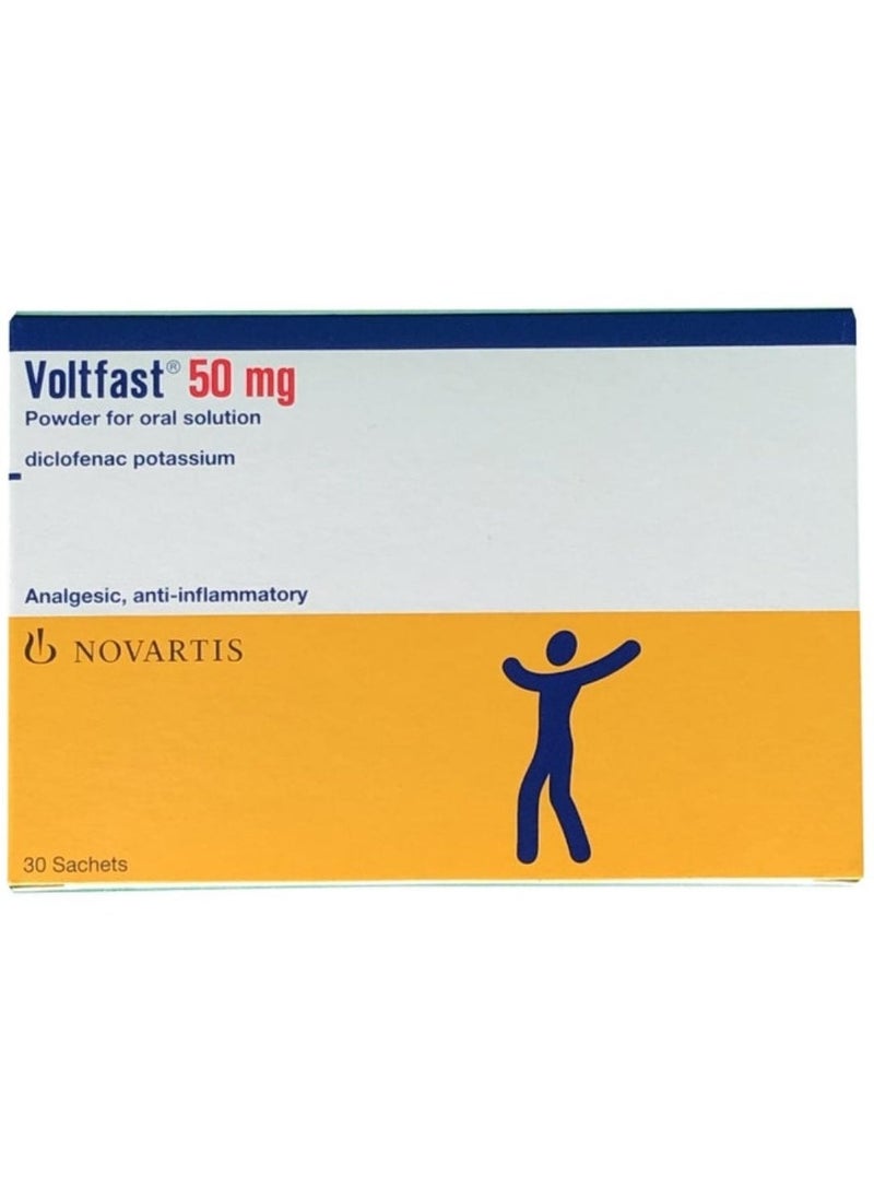 NOVARTIS Voltfast 50mg Sachets 30s 