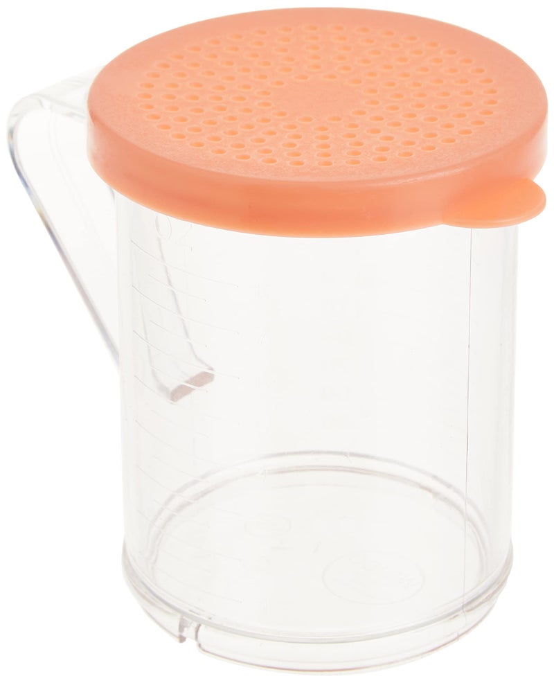 WINCO Dredge with snap on Lids, Clear Plastic Colored Lids - Image 3