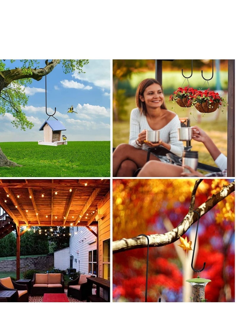 Excefore 6 Pack Large S Hooks, Non Slip Heavy Duty S Hooks, Suitable for Tree Branch, Utensils, Patio, Flower Basket, Garden Tools - Image 5