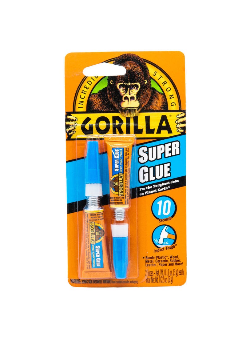 Gorilla Gorilla 3G Super Glue Tube Pack of 2  - Image 1