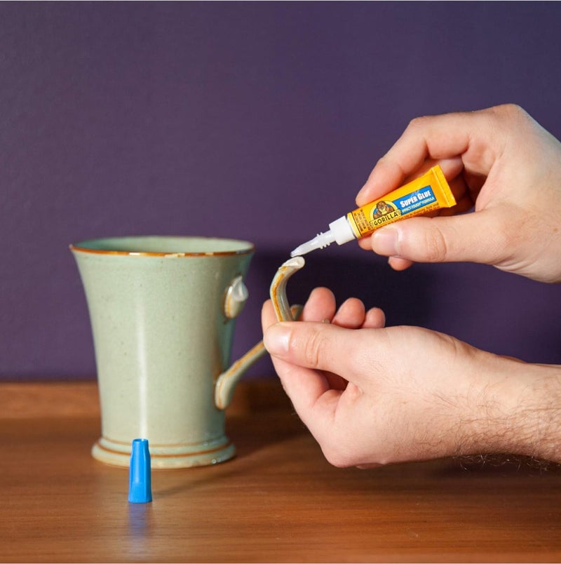 Gorilla Super Glue Liquid Pack of 2 (2-3g Each) Fast Setting 10 Seconds Strong Adhesive for Plastic Wood Metal Ceramic Rubber Instant Bond Impact Tough Precision Tip Repair Glue - Image 2