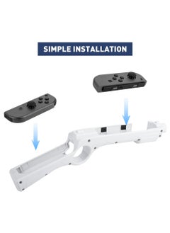 SANMUGEED Game Gun for Switch & Switch OLED Joy Con, Controller Grip for Hunting Simulator, for Wolfenstein 2, for Splatoon, for Big Buck Hunter Arcade and Other Switch Shooting Games  - Image 3