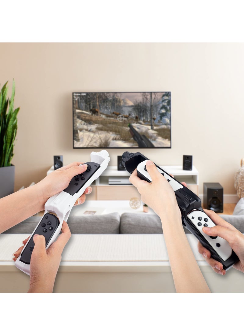 SANMUGEED - Game Gun for Switch & Switch OLED Joy Con, Controller Grip for Hunting Simulator, for Wolfenstein 2, for Splatoon, for Big Buck Hunter Arcade and Other Switch Shooting Games - Image 1