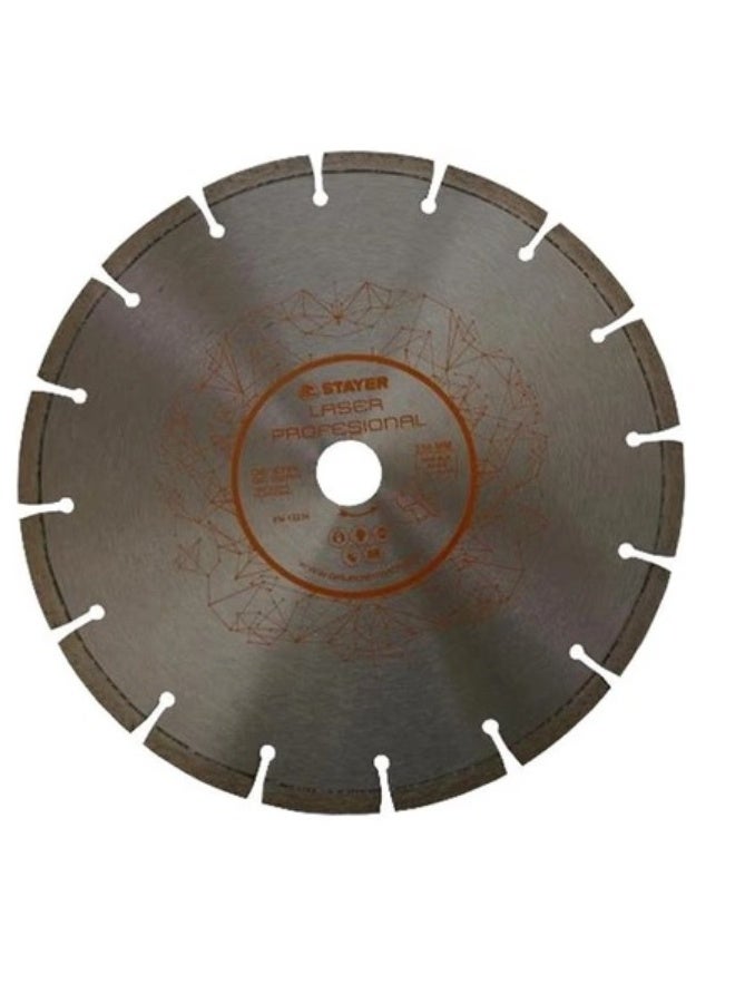 ستاير سلاح الماظ لحام ليزر قطع سريع خامات خرسانة 9"-230مم - فدية متقطعة طول 7مم - Image 4