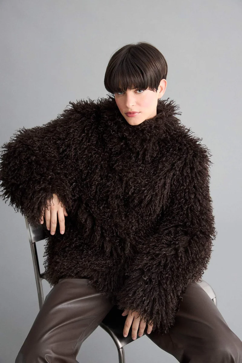 ديفاكتو Regular Fit Fur Faux Fur