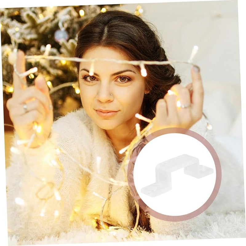 Jojofuny 500 قطعة مشابك إضاءة شريط LED مقاومة للطقس ومشابك تركيب 5 حزم - Image 5