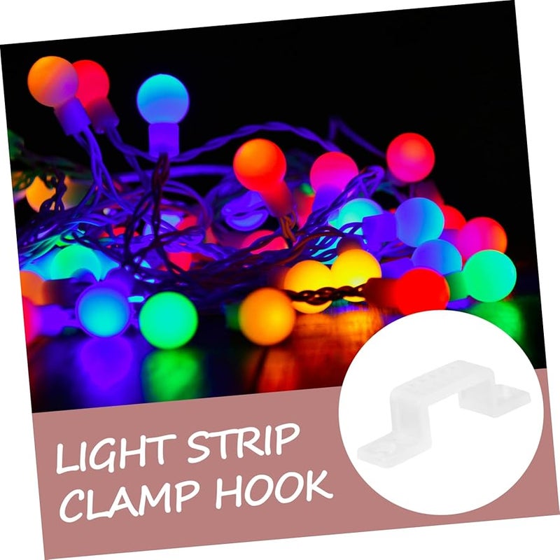 Jojofuny 500 قطعة مشابك إضاءة شريط LED مقاومة للطقس ومشابك تركيب 5 حزم - Image 4