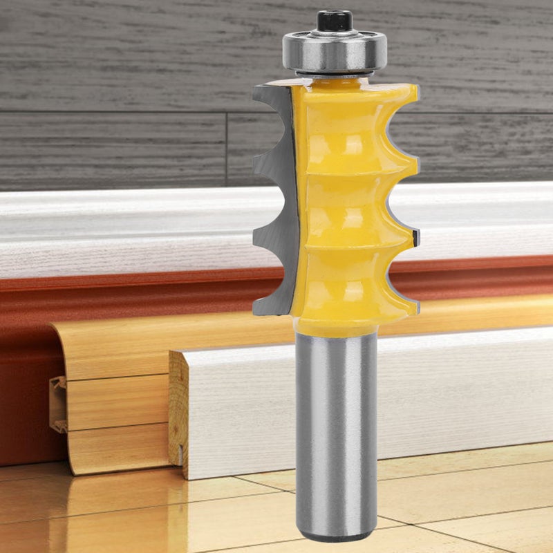1/2-inch Shank Profile Cutter, Column Cutter, Woodworking Milling Cutter (1/2*3/16) 2pcs [Triple Ball Decorative Cutter + Triple Branch Decorative Cutter] - Image 5