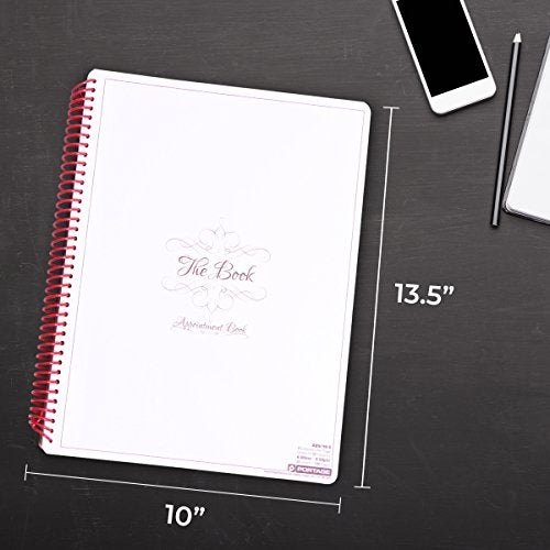 Portage Notebook Planner, 5 Column Appointment Book – Large 10" x 13.5" Undated 2025 Planner, Daily & Hourly Planner in 15 Minute Increments – Spiral Notebook Organizer for Scheduling Appointments (5 Columns) - Image 3