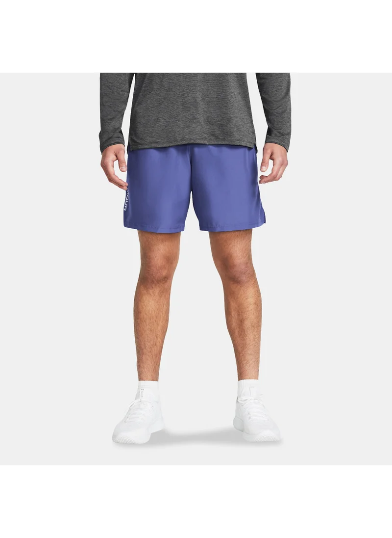 اندر ارمور Men's Tech Woven Wordmark Training Shorts