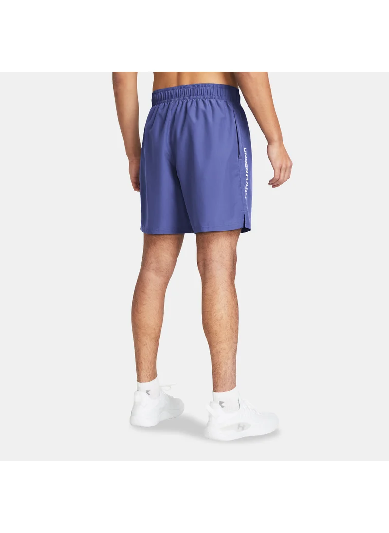 اندر ارمور Men's Tech Woven Wordmark Training Shorts