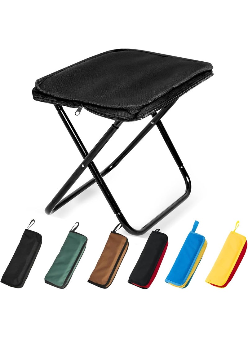 Generic Foldable Camping Stool with Storage Bag – Portable Lightweight Chair for Outdoor, Fishing, Hiking & Picnic, Strong Metal Frame with Oxford Fabric Seat – Multicolor – 1pcs - Image 1