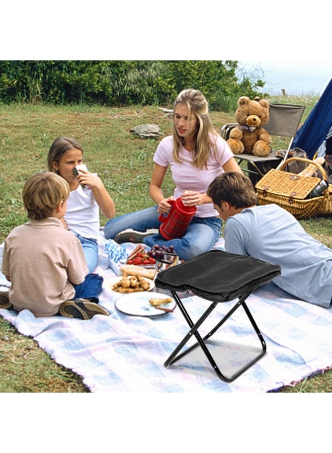 Generic Foldable Camping Stool with Storage Bag – Portable Lightweight Chair for Outdoor, Fishing, Hiking & Picnic, Strong Metal Frame with Oxford Fabric Seat – Multicolor – 1pcs - Image 3